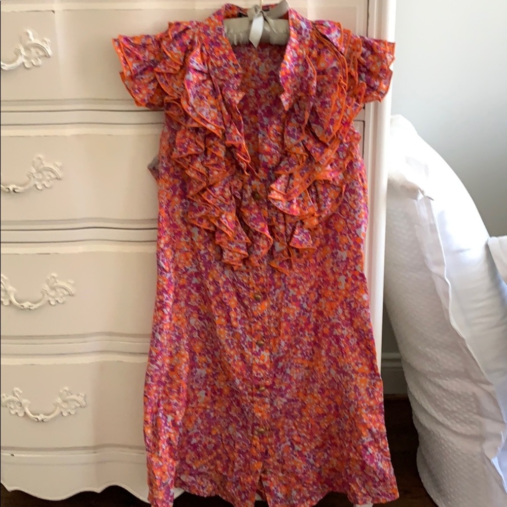 Boulee pink and orange floral dress